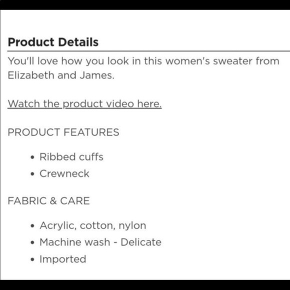 Elizabeth and James sweater - Picture 5 of 12